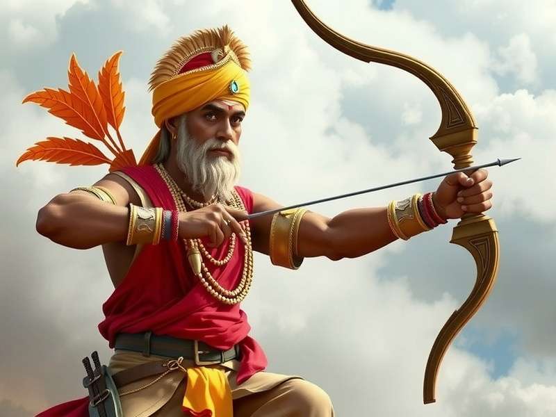 Bharat Bow Hero control tutorial showing finger movements for aiming and shooting